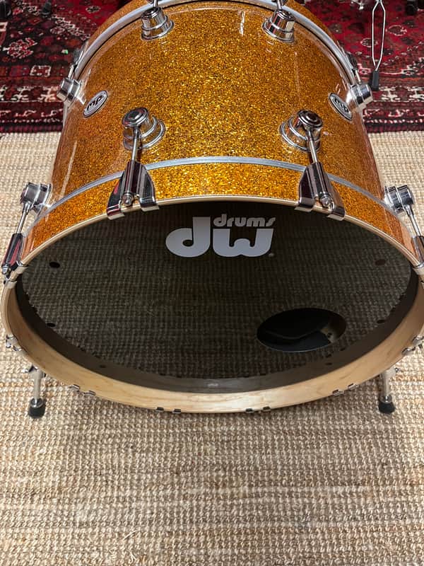 DW Collector’s Series Bass Drum 22x16 2023 - Burnt Orange Glass image 1