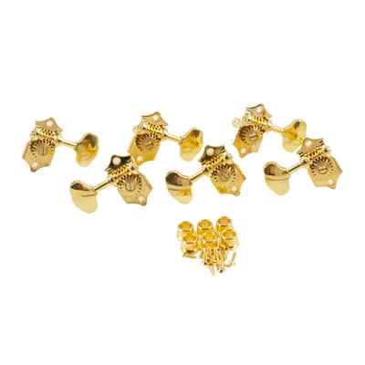 Sta-Tite Tuners 3 Per Side Vertical 18:1 Gear Ratio Tuning Machines-Nickel image 2