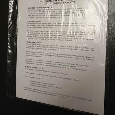 Kustom DE300 HD Ownwrs Manual New! 2012 - Black white image 2