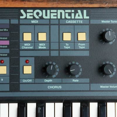 Sequential Multi-Trak 61-Key 6-Voice Polyphonic Synthesizer 1985 - 1987 - Black image 7
