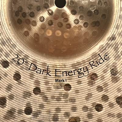 20" Paiste Signature Dark Energy Ride Mark I Cymbal 2378g *Video* image 3