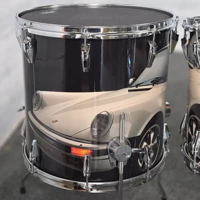 Used Remo Mastertouch 7pc Drum Set Custom Porsche Wrap - Very Good image 7
