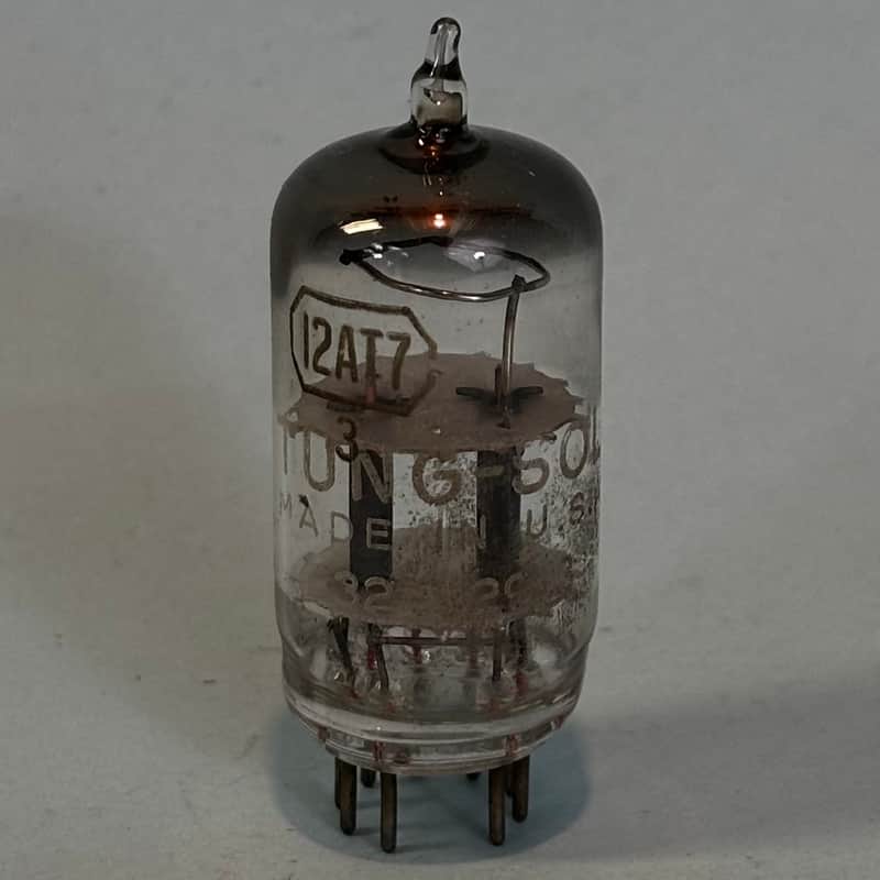 1950s Tung Sol 12AT7 ECC81 Vintage Gray Plate D Getter Preamp Tube! T516 image 1