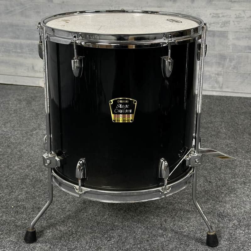 Used Yamaha Stage Custom Advantage Floor Tom 14x13 Black Lacquer