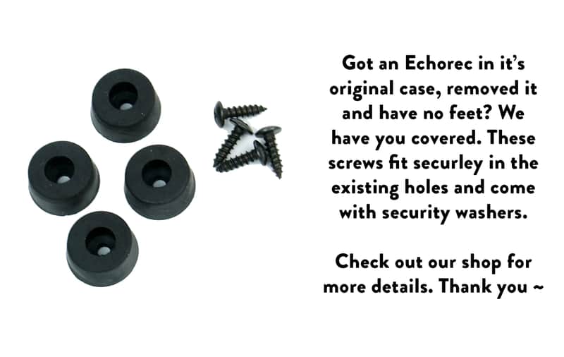 Binson Echorec 2T7E 1960's Replacement rubber feet for restoration projects and refurb image 1