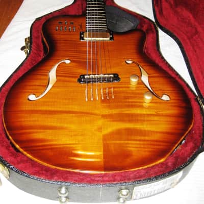 Godin Multiac Jazz SA Lighburst with OHSC, strap image 3