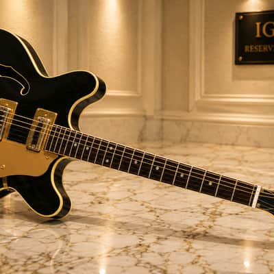 GRETSCH Shot Jackson 1970s - Black. Prototype build by Gretsch for Shot Jackson who sold Sho-Bud to Gretsch image 2