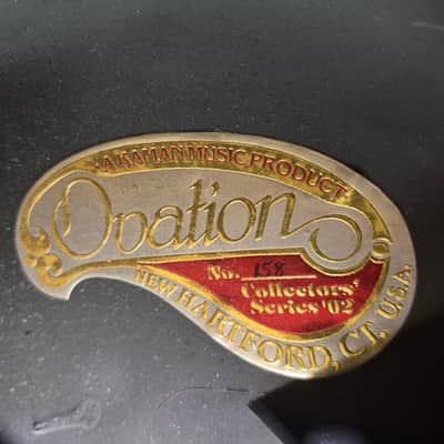 Ovation 2002-AC Collector's Series 2002 - African Cherry #158 w/OP40 Preamp and hard case image 11