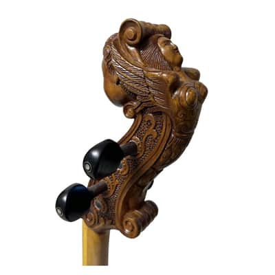 Baroque style song Maestro Viola da Gamba Carved angel scroll 4 String 29 1/2" image 12