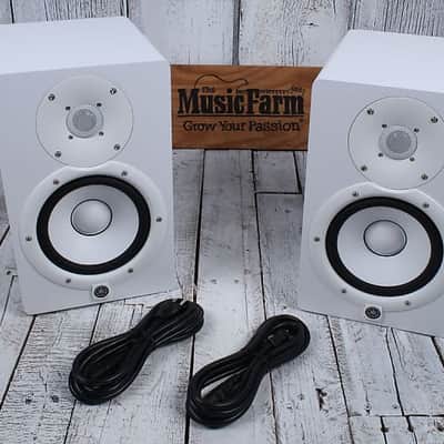 Yamaha HS7 Two Way Powered Studio Monitor PAIR OF TWO 95W Active Speakers White HS image 2