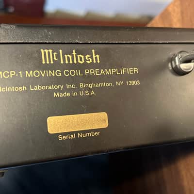 McIntosh MCP1 Moving Coil Phono Preamp 1982 - 1987 - Black image 4