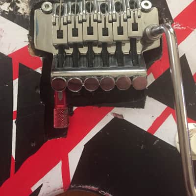 Dean ML EVH Frankenstein red, white black Dimebag Darrel meets Eddie Van Halen image 5