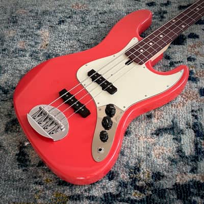 Lakland Classic Series 44-60, USA-Made Passive J Bass Guitar, Fiesta Red, Rosewood, with Gig Bag image 3
