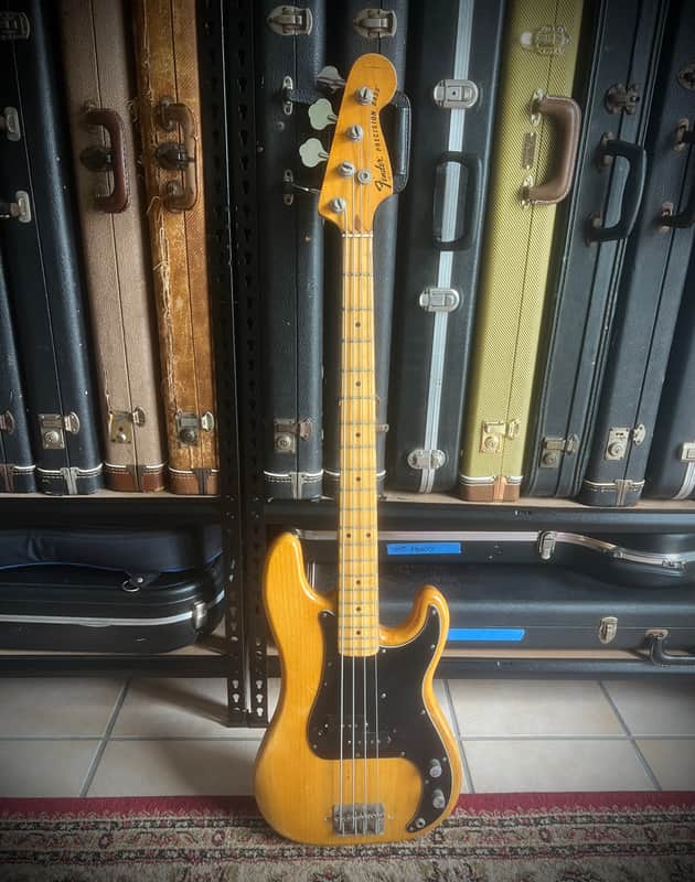 1977 Fender Precision Bass with Maple Fretboard - Natural Finish image 1