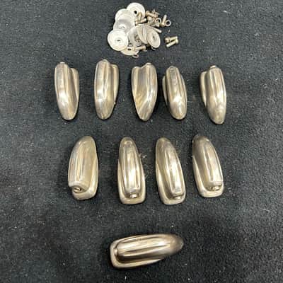 Slingerland 10 - Large Bass drum lugs (5254-UC-11234) 50's/60's - Nickel Plated image 1