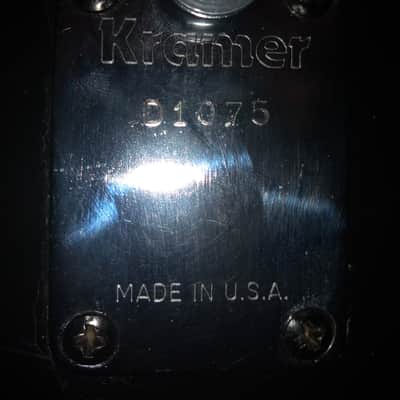 Kramer Vanguard 1984 Black 80's USA D-Plate Banana headstock Neck Rare Guitar Vintage image 11