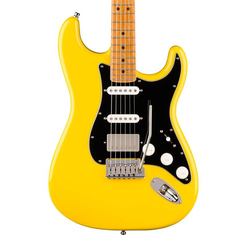 Used Fender American Ultra II Stratocaster HSS Electric Guitar - Graffiti Yellow image 1