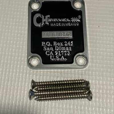 2013 Era Mexico Charvel San Dimas Pro Mod Style 1 Guitar Black/Chrome Neckplate