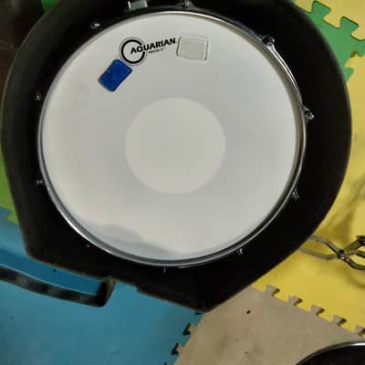 Yamaha SD465AMK Manu Katche Signature Snare Drum with SKB case - Black Nickel image 6