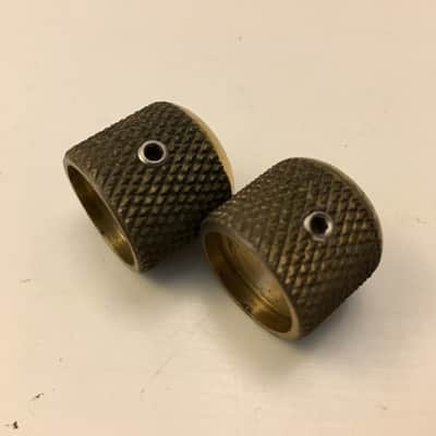 Fender Telecaster guitar bass brass knobs Brass image 2