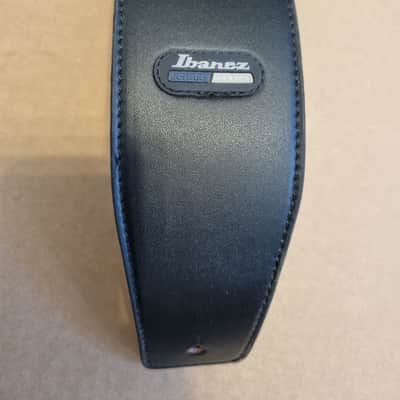 Ibanez Leather Guitar / Bass Strap Black image 2