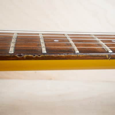 Yamaha SG-RR Standard MIJ 1989 Lime de Mahogany Yellow Vintage Japan P-90 PUs w/ Bag image 9