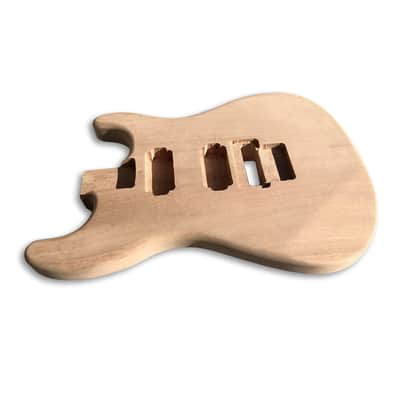 Stratocaster Style Electric Guitar HH Body, Mahogany image 3