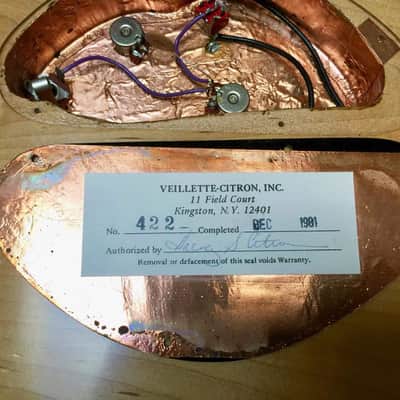 1981 Veillette Citron Shark Baritone Guitar image 9