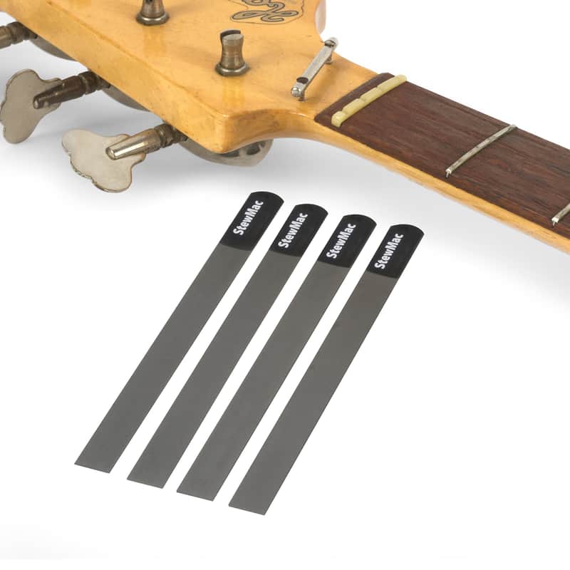 StewMac Gauged Nut Slotting File Set for Bass, for 4-String - Set of 4 image 1