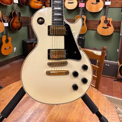 1999 Gibson Les Paul Custom Alpine White OHSC image 2