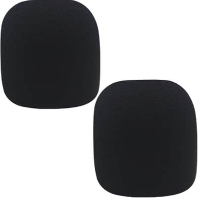 Microphone Covers Foam , 2 Pack Microphone Windscreen Pop Filter Foam Mic Cover for Handheld Microphone image 1