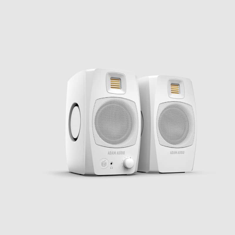 Adam Audio D3V Desktop Monitors - White image 1