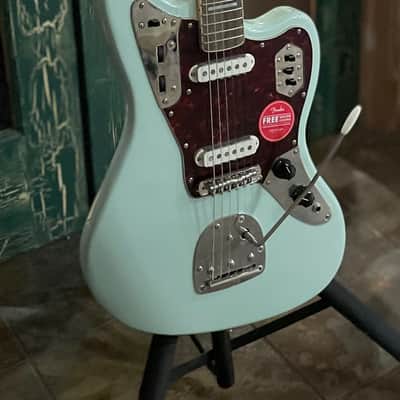 Squier Classic Vibe 70s Jaguar SS Electric Guitar in Surf Green w/ Trem Arm image 3