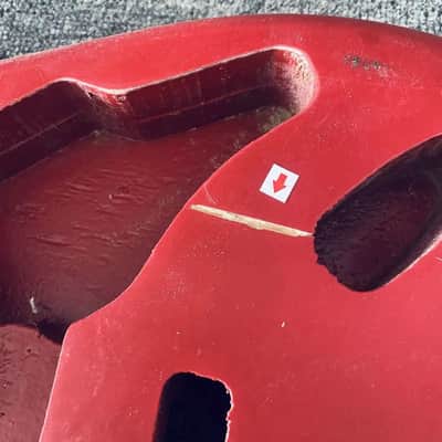 Red Basswood Guitar Strat Style Body with Mapl Neck, Rosewood Fingerboard image 11