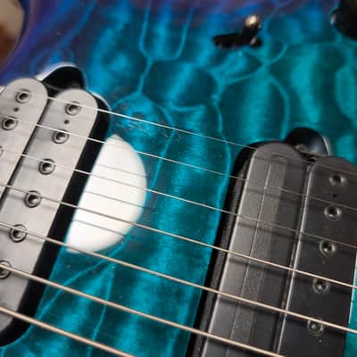 Sterling MAJ270X QM John Petrucci Signature Majesty DiMarzio 2020 - 2024 - Cerulean Paradise image 9