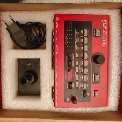 Nord Drum 2 6-Channel Modeling Percussion Synthesizer with Pad Controller 2014 - 2016 - Red with Black Pads image 3