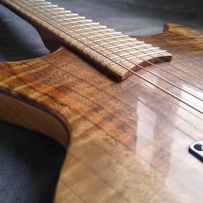 Three Son's Guitars Double Cut Drop Top 2020 Figured Walnut image 5