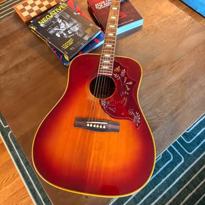 Gibson Hummingbird 1973 - Cherry Sunburst w/ Gibson HSC image 2