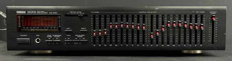 Yamaha EQ-550 Stereo Graphic Equalizer 1990's - Black image 1