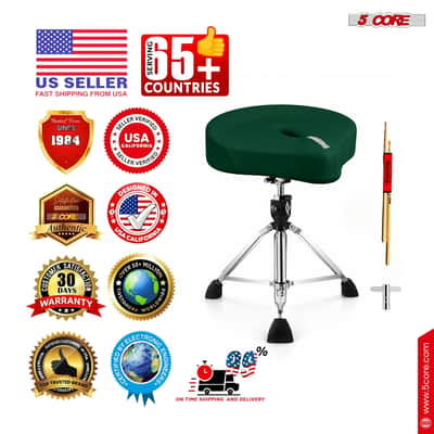 5 Core Drum Throne w 4.5" Padded Stool Adjustable Drummer Chair image 11
