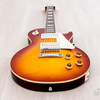 2022 Gibson Custom Shop Historic 1959 Les Paul Standard R9 70th Anniversary Washed Cherry Sunburst Gloss image 10