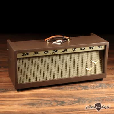 Magnatone Twilighter Stereo 22+22W Reverb/Vibrato Tube Amp Head w/ FTSW & Cover image 1