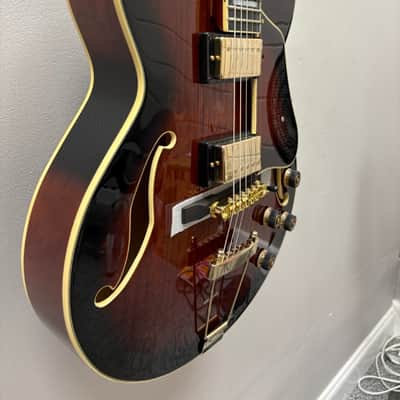 Ibanez Artcore Expressionist AG95QA 2026 - Dark Brown Sunburst image 4