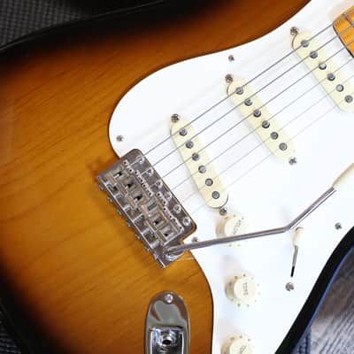 Minty! 2023 Fender American Vintage II '57 Stratocaster Electric Guitar Sunburst + COA OHSC image 5