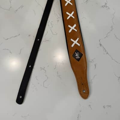 Minotaur Dave X Brown Leather Guitar Strap Handmade in Europe New, David Gilmour image 1
