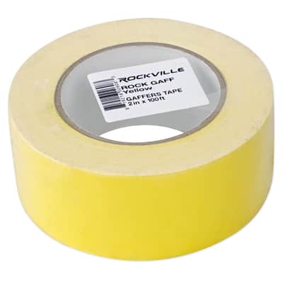 Rockville ROCK GAFF Yellow Gaffers Tape 2" x 100 Ft For Pro Audio/Stage Wire image 4