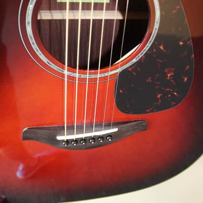 Brand New Yamaha FG830 Dreadnought Acoustic Guitar with Gig Bag - Tobacco Sunburst image 5