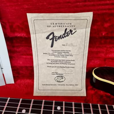 Fender Telecaster Set Neck 1991 Custom Shop Trans Black image 24