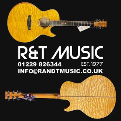 Tanglewood TWX6CESMF Winterleaf Exotic Venetian Cutaway, Quilted Natural image 9