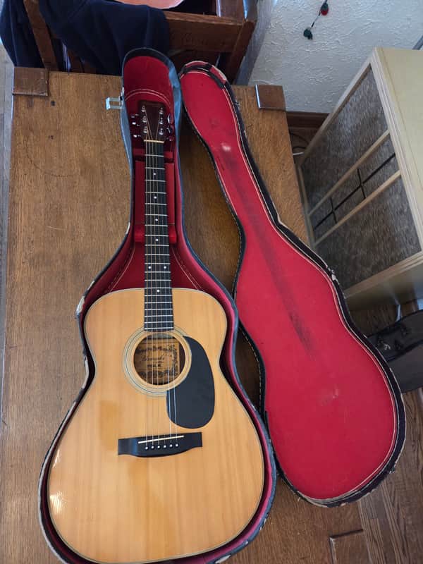 Yamaki Deluxe Folk No. 18 1973 Japan MIJ like Martin acoustic guitar